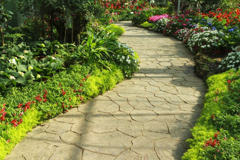 Pavers in a Garden Path